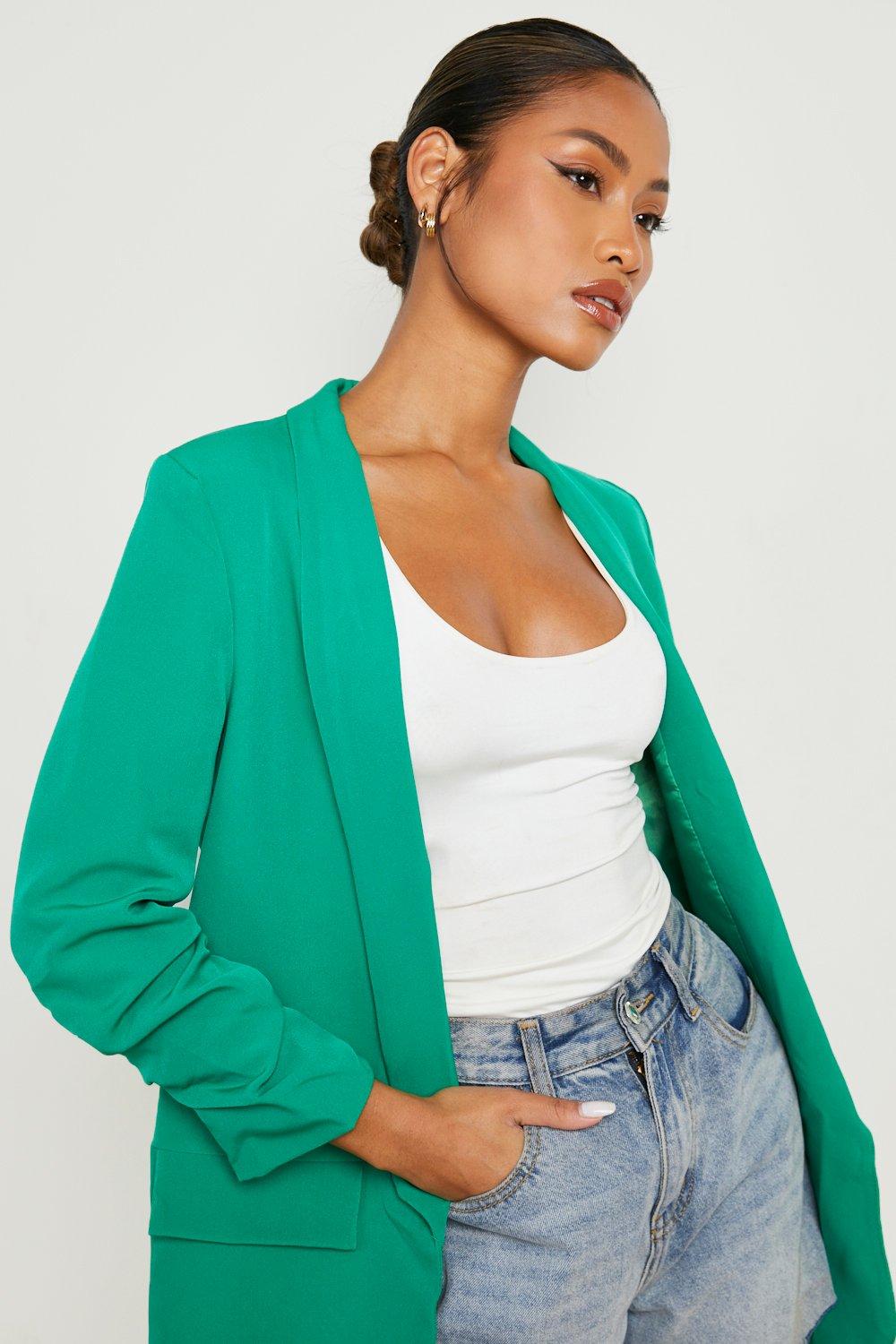 Boohoo shop green blazer